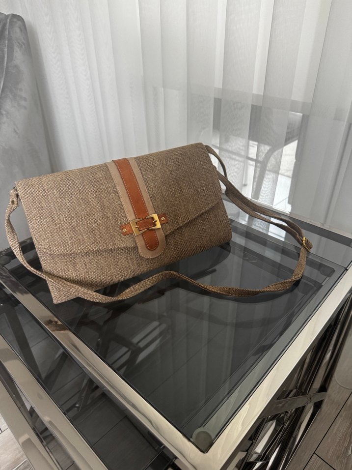 Hasır portföy çanta - Görsel 2