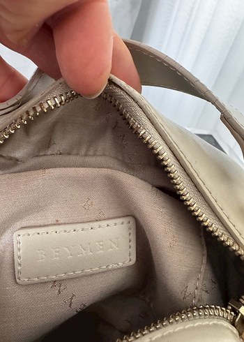 Beymen Krem Deri Zincir Detaylı Kadın Çanta - Görsel 3