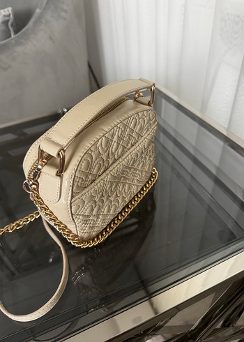 Beymen Krem Deri Zincir Detaylı Kadın Çanta - Görsel 2