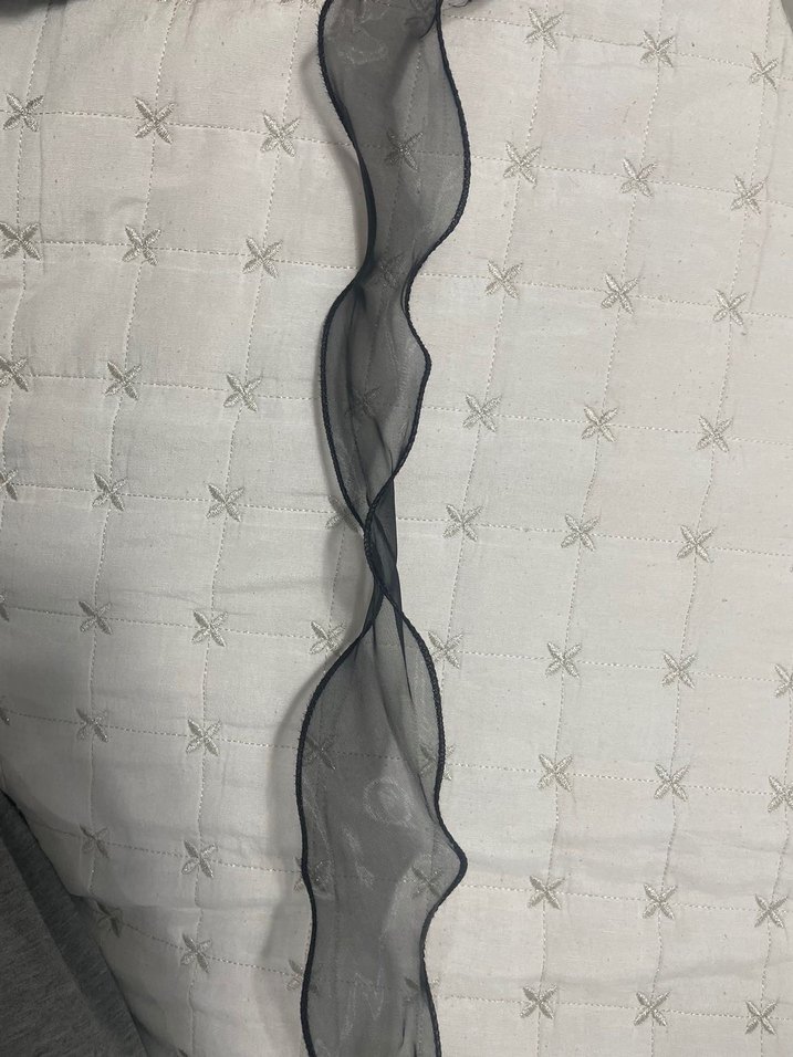 Siyah Kıvırcık Organze Kurdele - Görsel 2