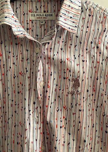 Kadın Çok Renkli Uzun Kollu Düğmeli Gömlek - Görsel 2