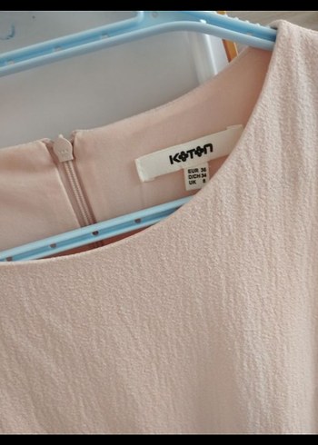 Pembe Midi Kolsuz Elbise - Görsel 4