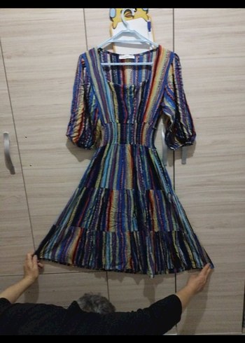 Piliseli Bohem Uzun Elbise - Görsel 2