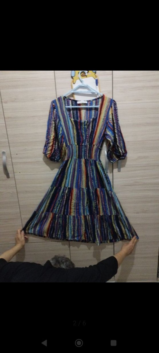 Piliseli Bohem Uzun Elbise - Görsel 2