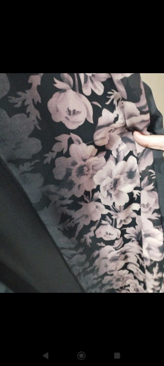 Mor Uzun Kollu Gotik Abiye Elbise ve şal - Görsel 4