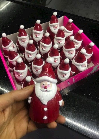 Renkli Kırmızı Noel Baba Biblosu - Görsel 3