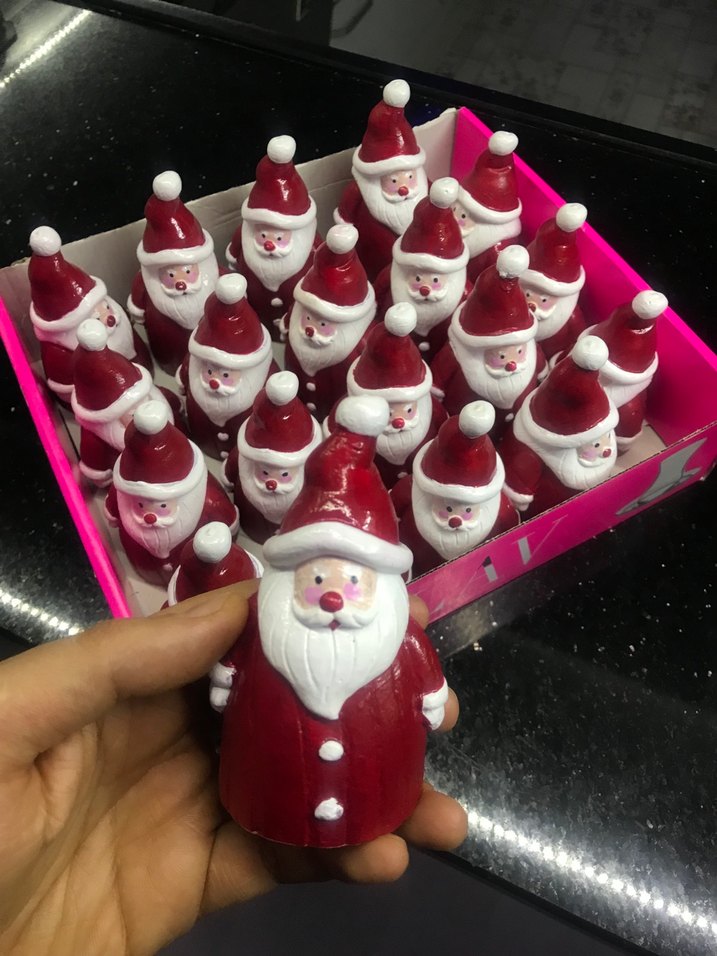 Renkli Kırmızı Noel Baba Biblosu - Görsel 3