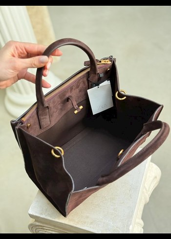 ZARA DERİ CİTY ÇANTA - Görsel 6