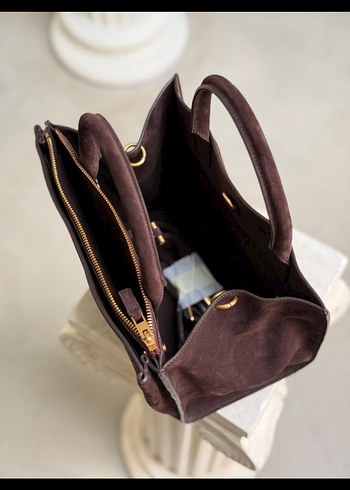 ZARA DERİ CİTY ÇANTA - Görsel 9