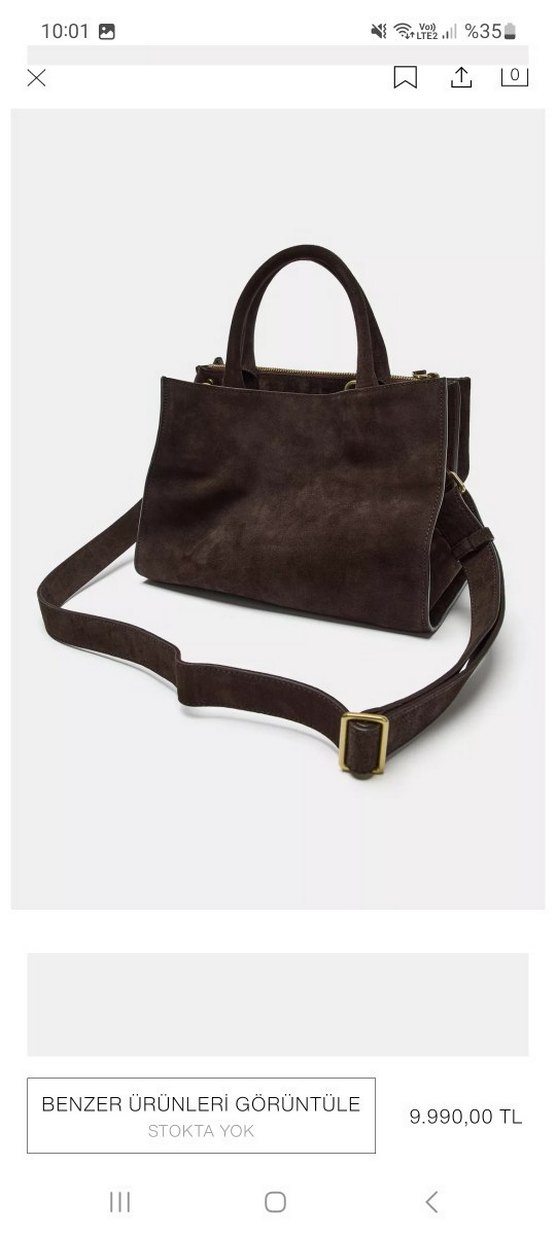 ZARA DERİ CİTY ÇANTA - Görsel 3