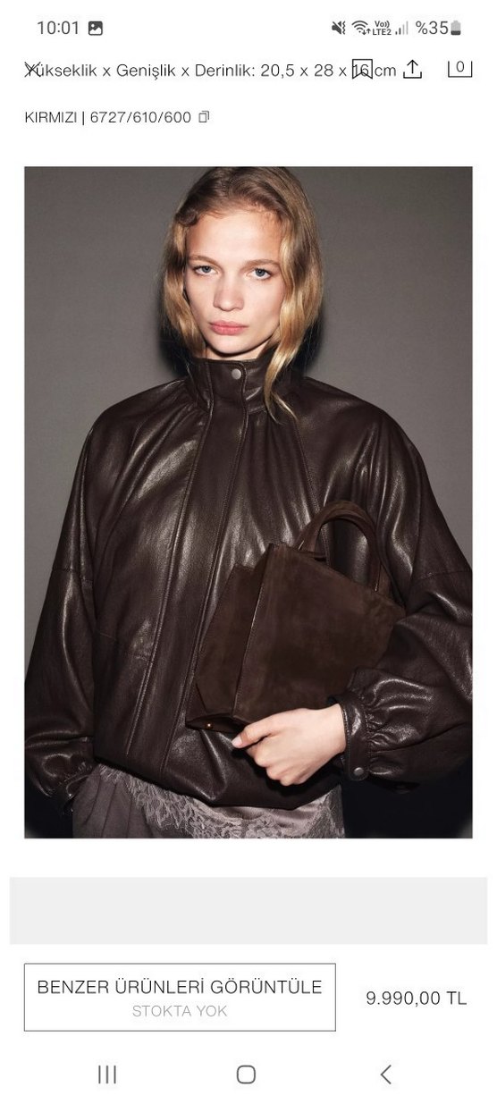 ZARA DERİ CİTY ÇANTA - Görsel 2