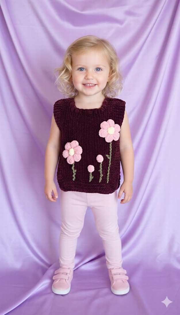 Kız Çocuk kadife Süveter - Görsel 3