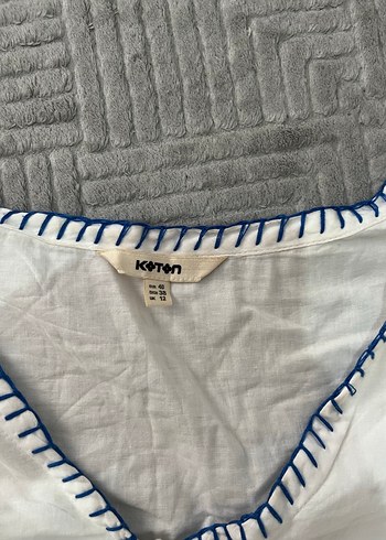 Bağlamalı Püsküllü Balon Kol V Yaka Bluz - Görsel 6