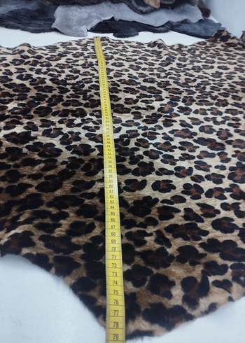 Leopar Desenli Hakiki kuzu derisi - Görsel 3