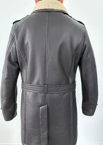 Kemerli Hakiki Kürk Deri Kaban - Görsel 3