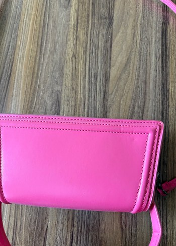 Pembe Deri Kadın Çanta - Görsel 2