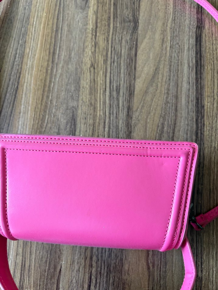 Pembe Deri Kadın Çanta - Görsel 2