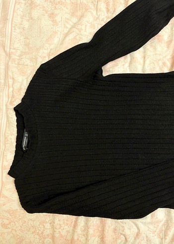Siyah Kadın Triko Uzun Kollu Bluz - Görsel 3
