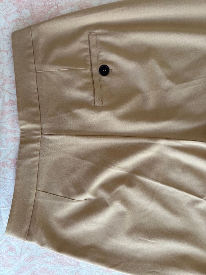 Bej Kadın Kumaş Pantolon - Görsel 3