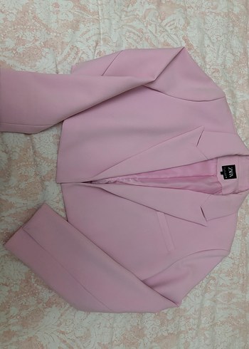 Zara Pembe Midi Ceket - Görsel 2