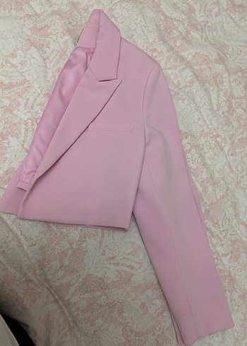 Zara Pembe Midi Ceket - Görsel 4