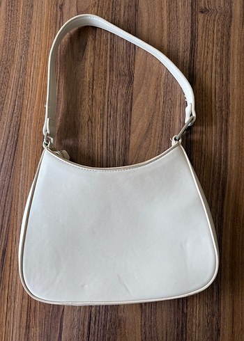 Bej Minimalist Deri Kadın Çanta - Görsel 2