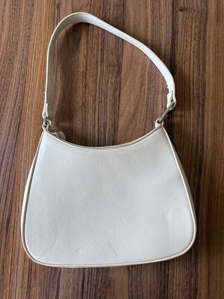 Bej Minimalist Deri Kadın Çanta - Görsel 2