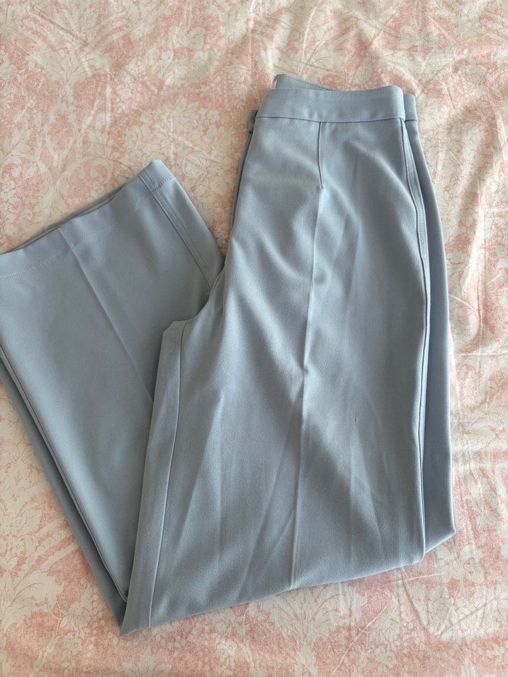 mavi kumaş pantolon - Görsel 4