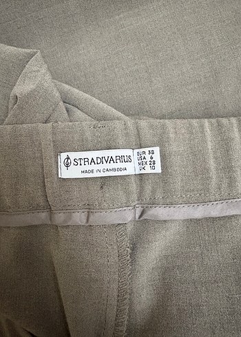 Gri Kadın Kumaş Pantolon Pilili Uzun - Görsel 3