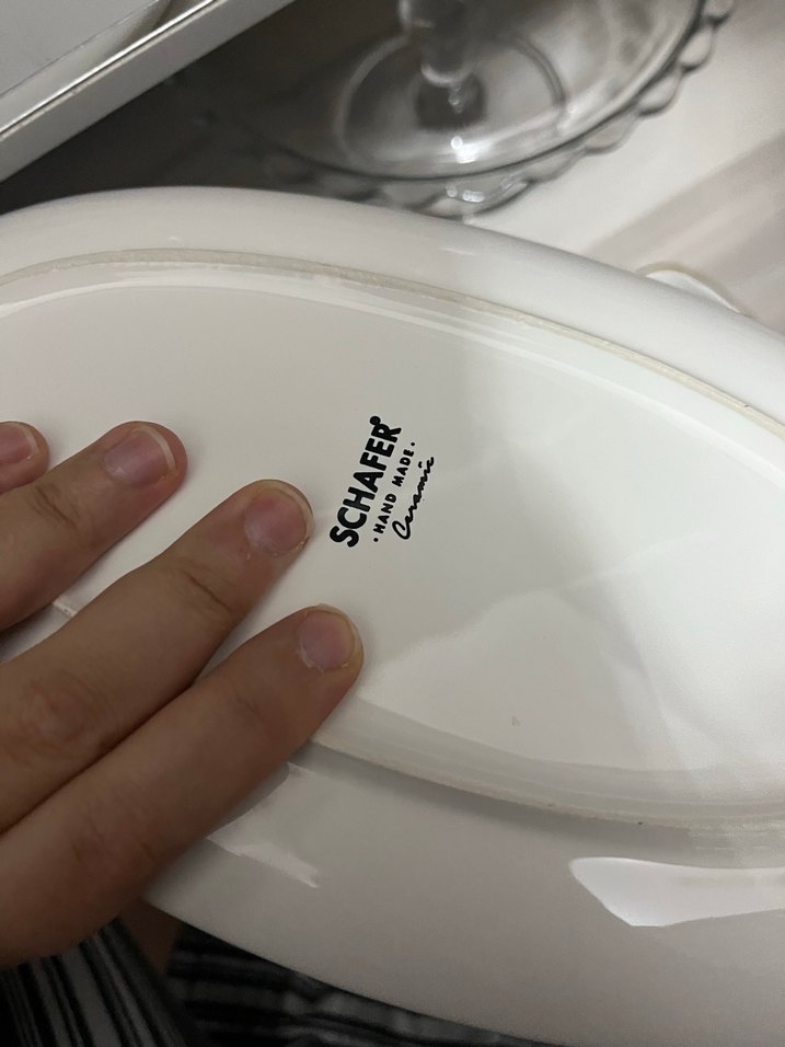 Mavi Çiçek Desenli Seramik Yemek Tabağı Seti - Görsel 3