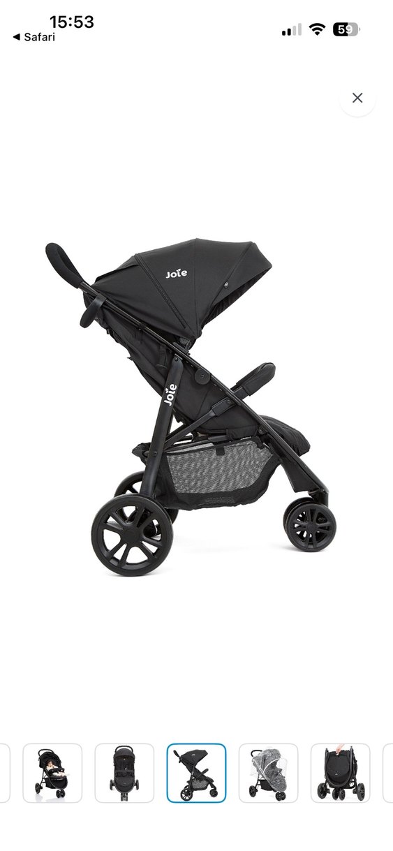 Joie Siyah Bebek Arabası - Görsel 5