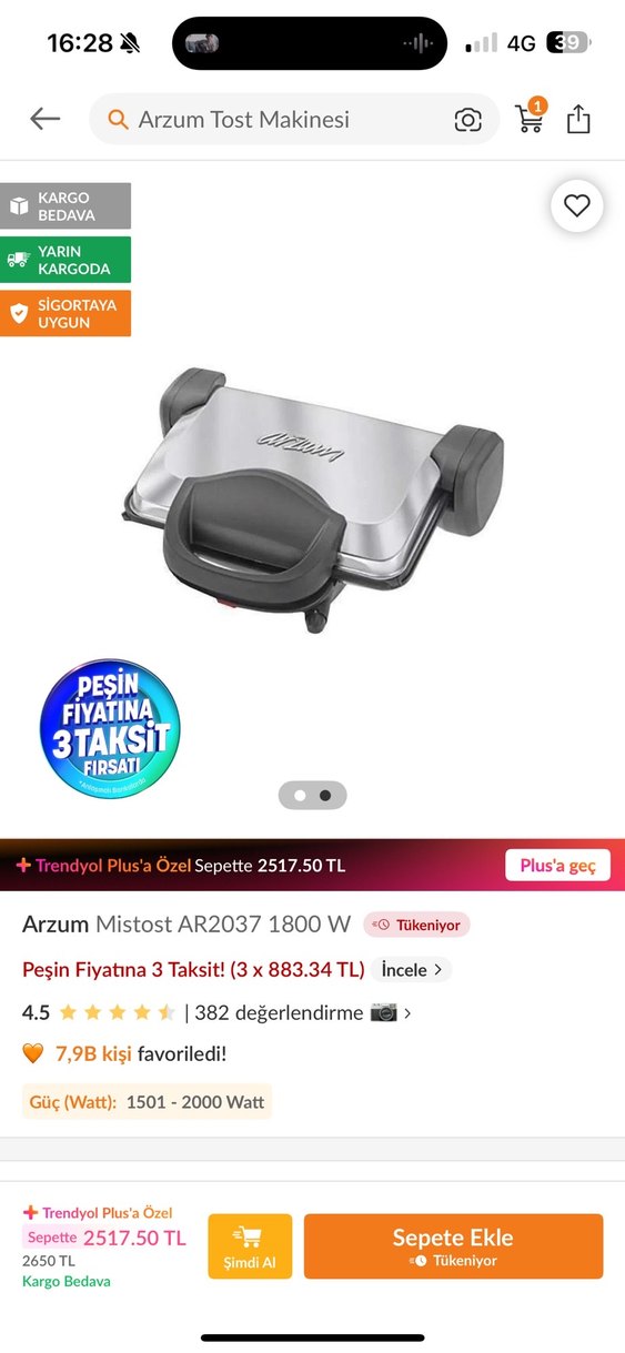 Beyaz ve Gri Tost Makinesi - Görsel 2