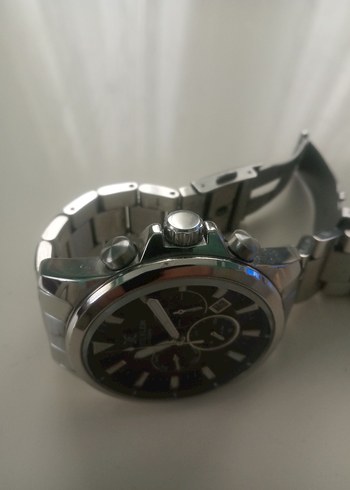 Erkek Gri Siyah Çelik Biker Saat - Görsel 3