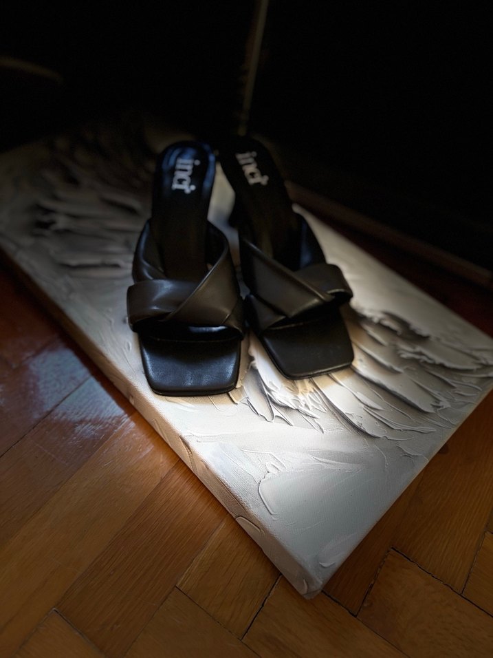 Siyah Stiletto Topuklu Kadın Terlik - Görsel 3