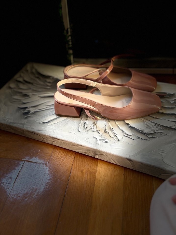 toz pembe Topuklu Kadın Sandalet - Görsel 4