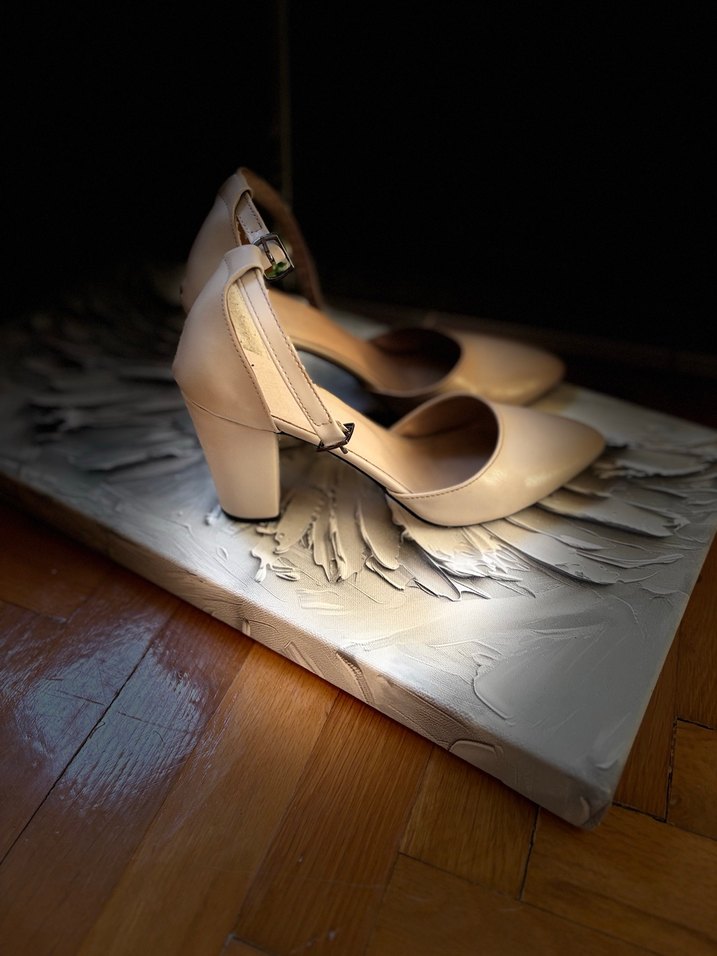 Bej Stiletto Topuklu Kadın Abiye Ayakkabı - Görsel 3