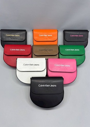 Calvin Klein Pembe Deri Kadın Çapraz Çanta - Görsel 2