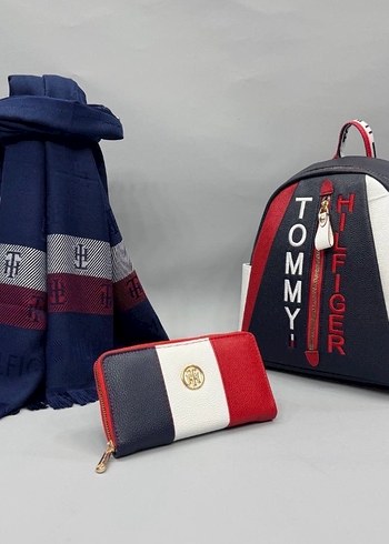 Lacoste Çanta Cüzdan Şal Set - Görsel 2