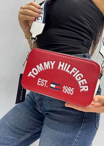 Tommy Hilfiger Mavi Deri Bel Çantası - Görsel 6