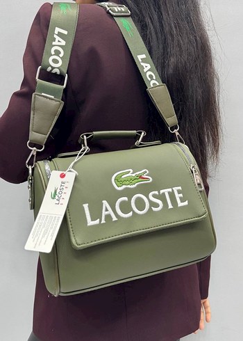 Lacoste Siyah Deri Kadın Çanta - Görsel 7