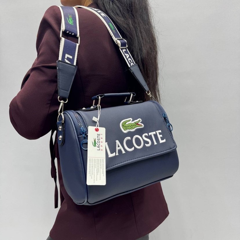 Lacoste Siyah Deri Kadın Çanta - Görsel 5