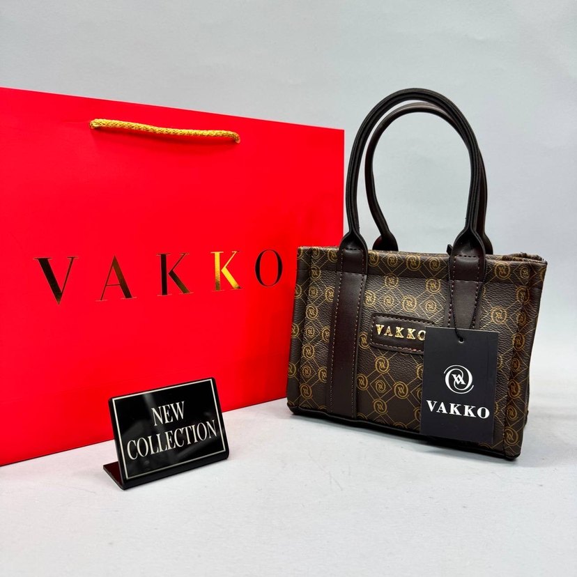 Vakko  Desenli Deri Tokalı Çanta - Görsel 4