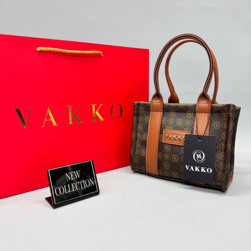 Vakko  Desenli Deri Tokalı Çanta - Görsel 5