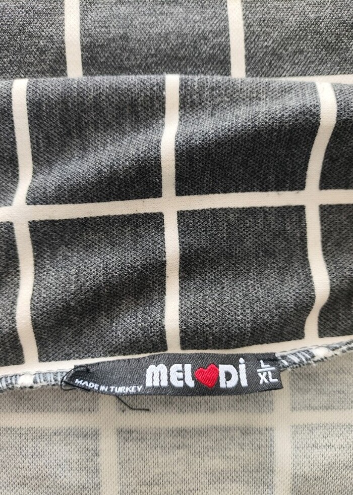 Melodi siyah beyaz kareli klasik ceket - Görsel 3