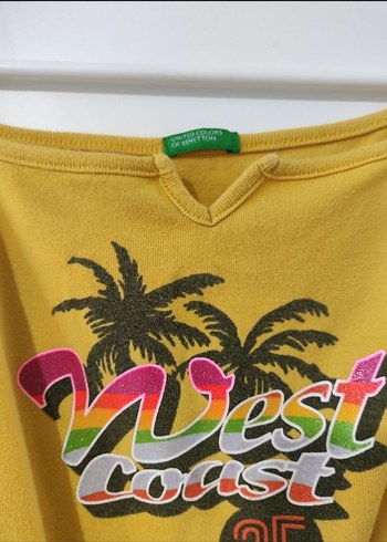 United Color of Benetton Sarı Askılı Tişört - Görsel 2