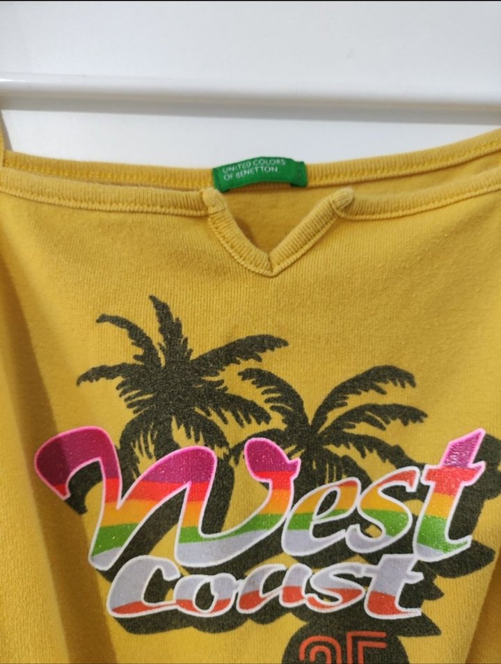 United Color of Benetton Sarı Askılı Tişört - Görsel 2