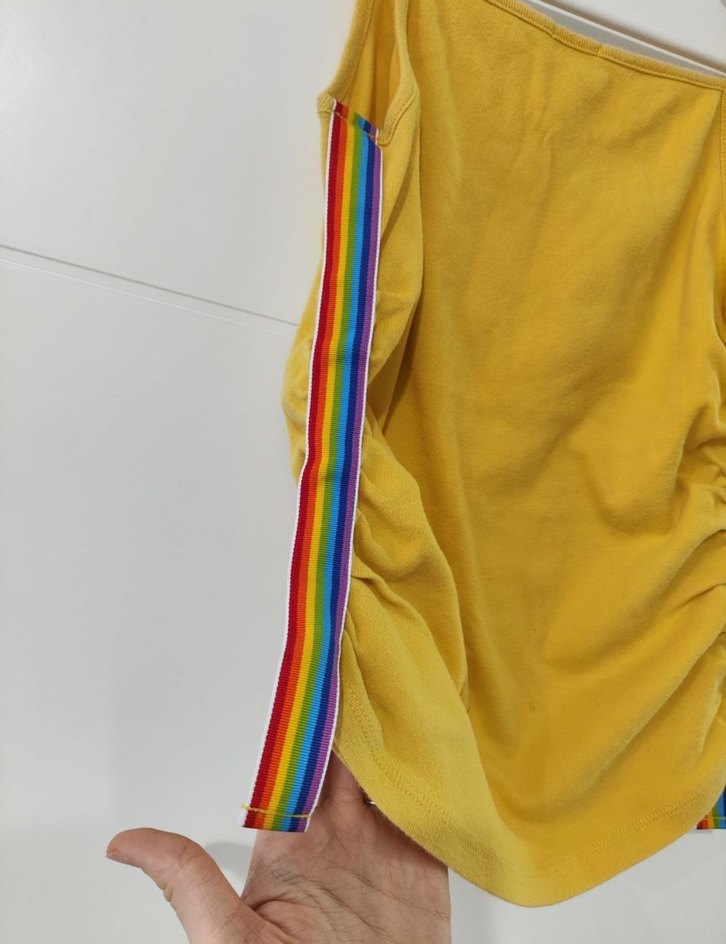 United Color of Benetton Sarı Askılı Tişört - Görsel 4