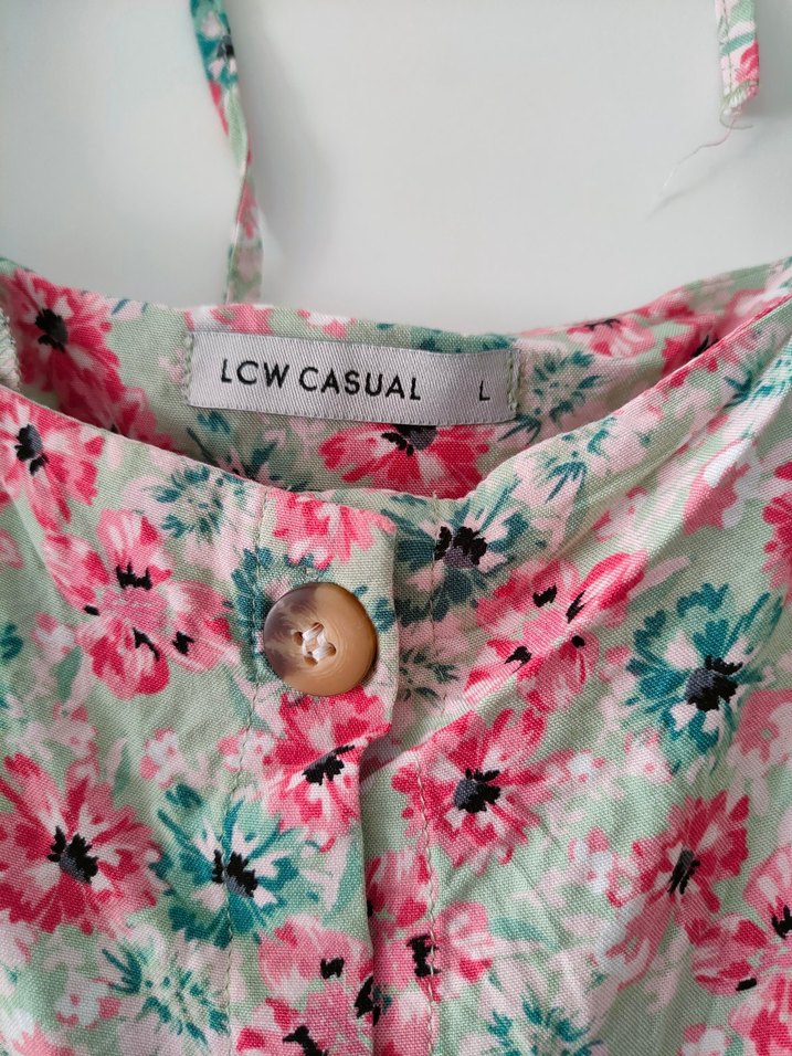 Pembe Çiçek Desenli Bluz - Görsel 3