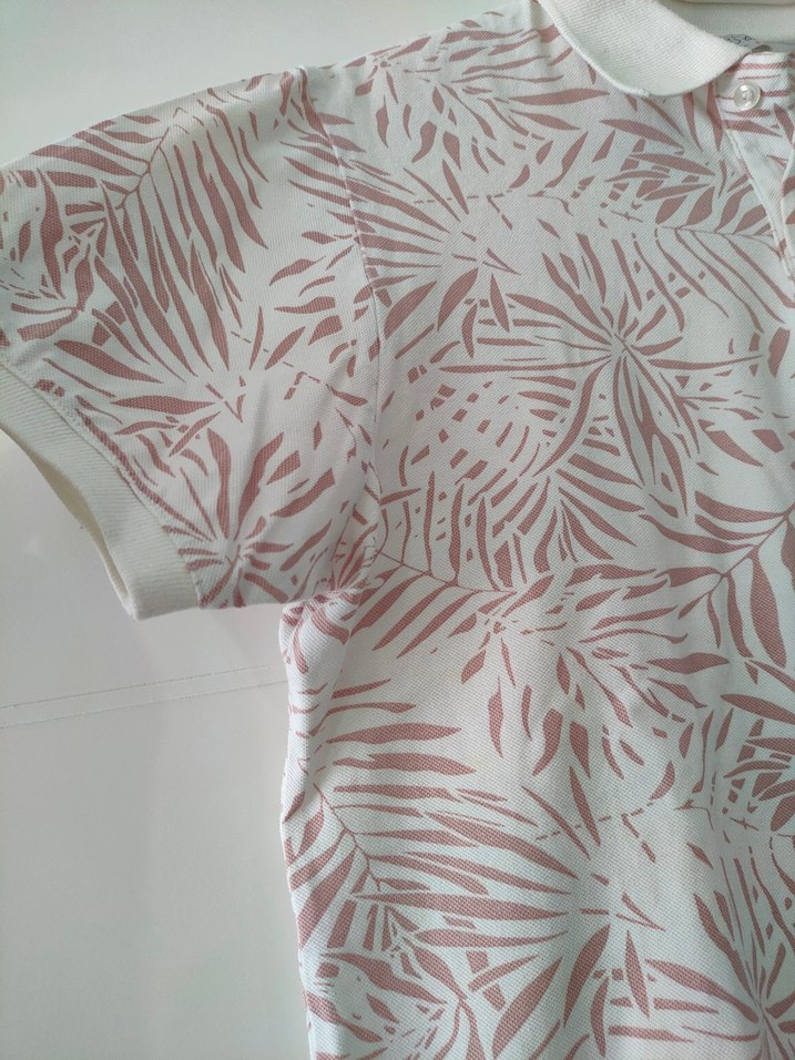 Polo Yaka Desenli Tişört - Görsel 4