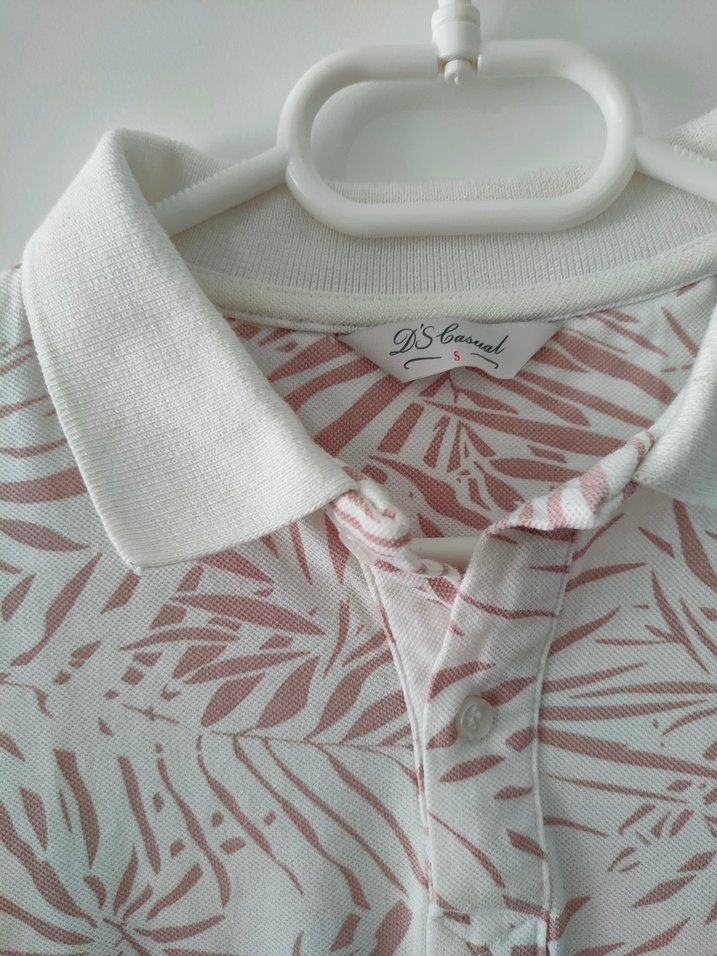 Polo Yaka Desenli Tişört - Görsel 3